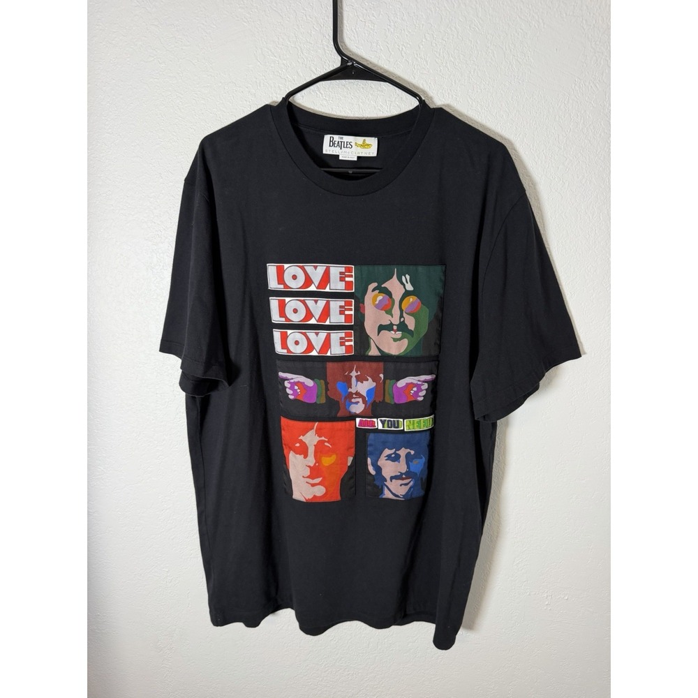 The Beatles Stella McCartney Love All You Need 2XL T Shirt Black Made Italy